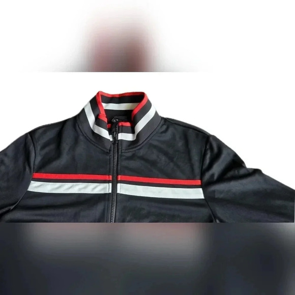 Art Class, Size XL, Boys Striped Black Track Jacket - Picture 2 of 8